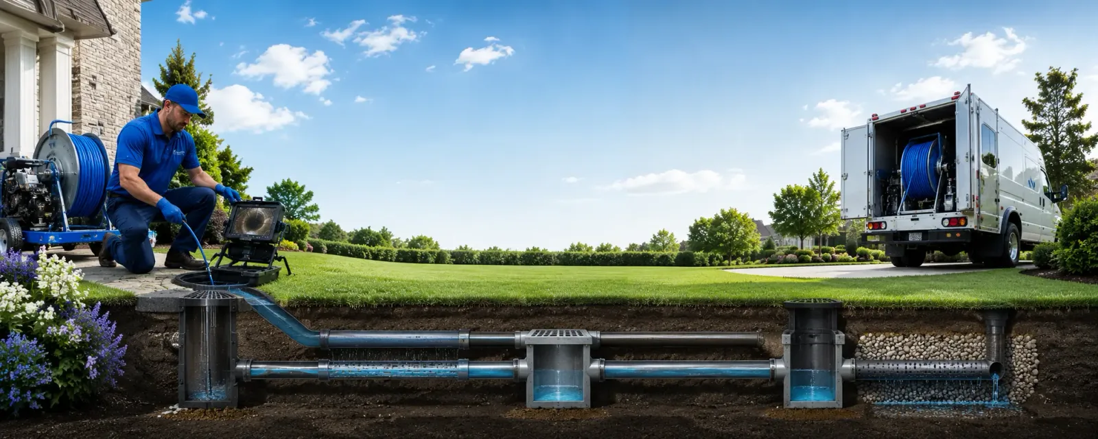 Outdoor drain cleaning information for Pollok, TX